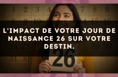 L'impact de votre jour de naissance 26 sur votre destin.