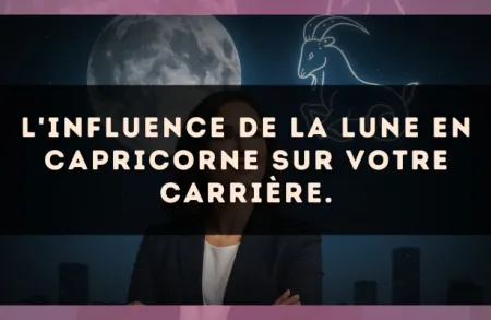 L'influence de la Lune en Capricorne sur votre carrière.