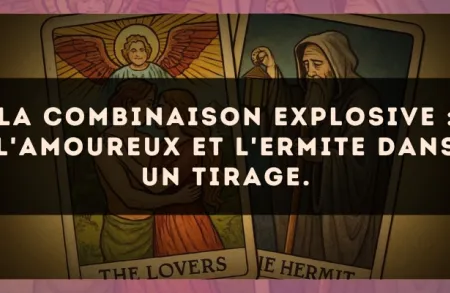 La combinaison explosive : L'Amoureux et L'Ermite dans un tirage.