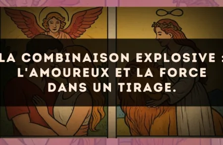 La combinaison explosive : L'Amoureux et La Force dans un tirage.