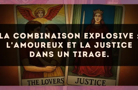 La combinaison explosive : L'Amoureux et La Justice dans un tirage.