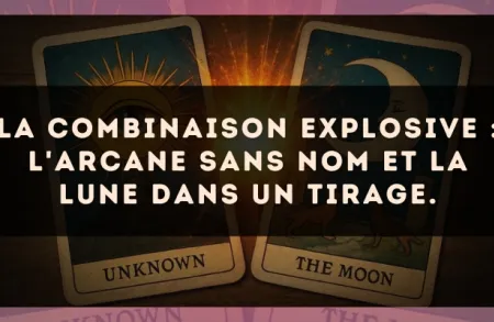La combinaison explosive : L'Arcane sans nom et La Lune dans un tirage.
