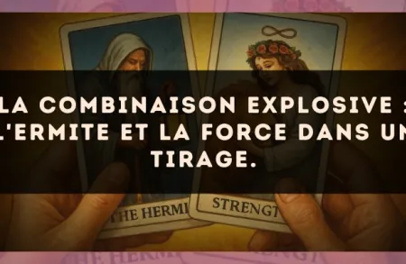 La combinaison explosive : L'Ermite et La Force dans un tirage.