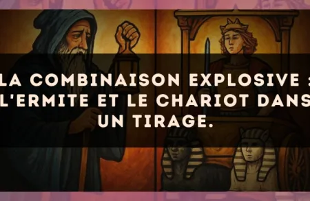 La combinaison explosive : L'Ermite et Le Chariot dans un tirage.