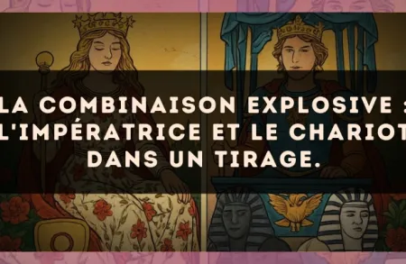 La combinaison explosive : L'Impératrice et Le Chariot dans un tirage.