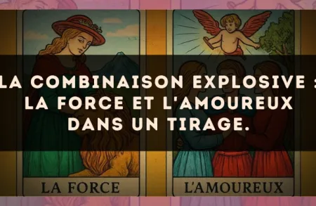 La combinaison explosive : La Force et L'Amoureux dans un tirage.
