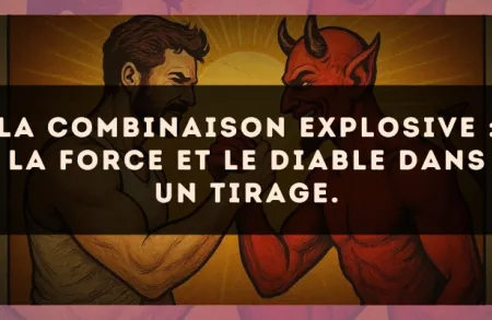 La combinaison explosive : La Force et Le Diable dans un tirage.