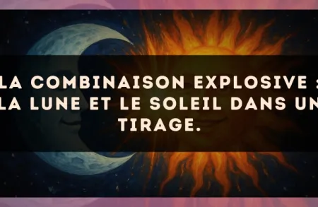La combinaison explosive : La Lune et Le Soleil dans un tirage.