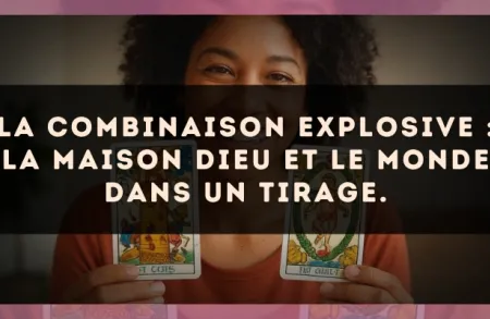 La combinaison explosive : La Maison Dieu et Le Monde dans un tirage.