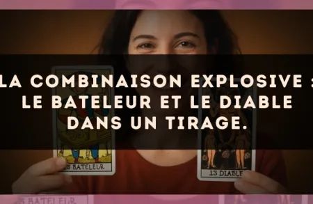 La combinaison explosive : Le Bateleur et Le Diable dans un tirage.