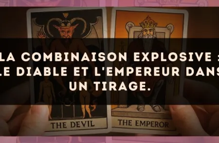 La combinaison explosive : Le Diable et L'Empereur dans un tirage.
