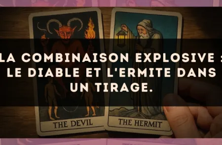 La combinaison explosive : Le Diable et L'Ermite dans un tirage.