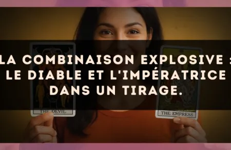 La combinaison explosive : Le Diable et L'Impératrice dans un tirage.