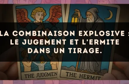 La combinaison explosive : Le Jugement et L'Ermite dans un tirage.