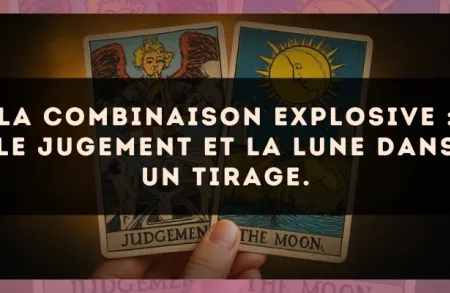 La combinaison explosive : Le Jugement et La Lune dans un tirage.
