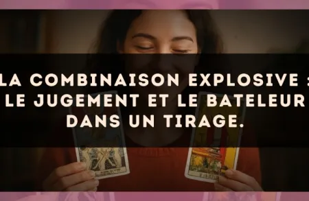La combinaison explosive : Le Jugement et Le Bateleur dans un tirage.