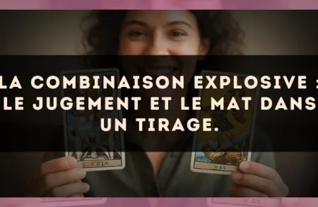 La combinaison explosive : Le Jugement et Le Mat dans un tirage.