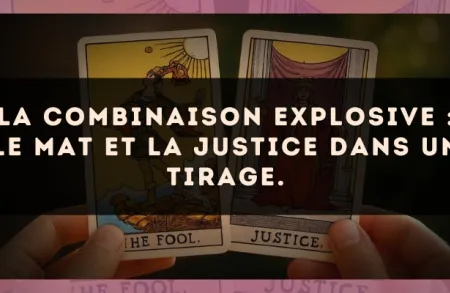 La combinaison explosive : Le Mat et La Justice dans un tirage.
