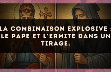 La combinaison explosive : Le Pape et L'Ermite dans un tirage.