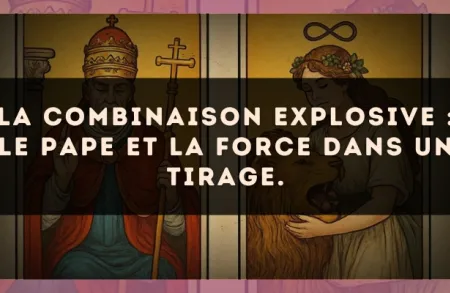 La combinaison explosive : Le Pape et La Force dans un tirage.