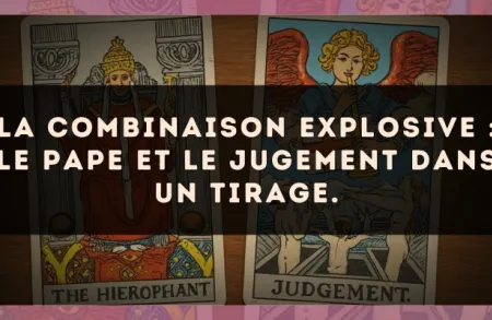 La combinaison explosive : Le Pape et Le Jugement dans un tirage.