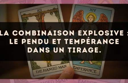La combinaison explosive : Le Pendu et Tempérance dans un tirage.