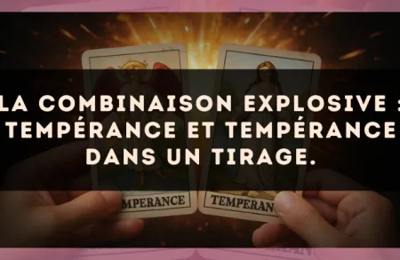 La combinaison explosive : Tempérance et Tempérance dans un tirage.