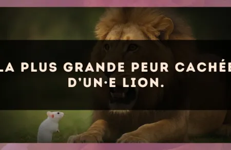 La plus grande peur cachée d’un·e Lion.