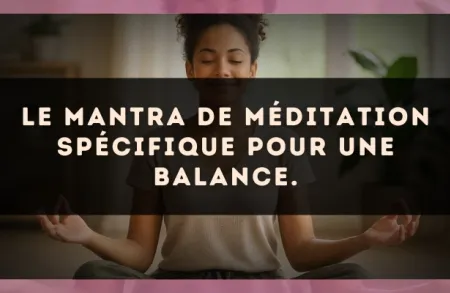 Le mantra de méditation spécifique pour une Balance.