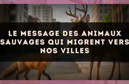 Le message des animaux sauvages qui migrent vers nos villes