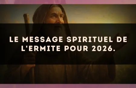Le message spirituel de L'Ermite pour 2026.