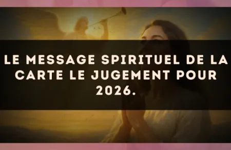 Le message spirituel de la carte Le Jugement pour 2026.