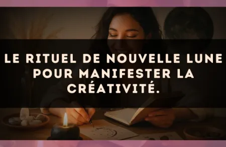 Le rituel de Nouvelle Lune pour manifester la créativité.