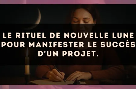 Le rituel de Nouvelle Lune pour manifester le succès d'un projet.