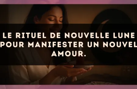 Le rituel de Nouvelle Lune pour manifester un nouvel amour.