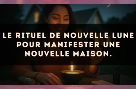 Le rituel de Nouvelle Lune pour manifester une nouvelle maison.