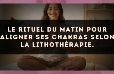 Le rituel du matin pour aligner ses chakras selon la Lithothérapie.