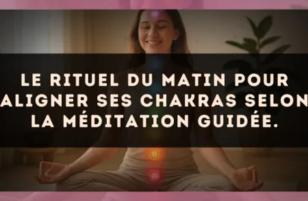 Le rituel du matin pour aligner ses chakras selon la Méditation guidée.