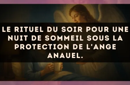Le rituel du soir pour une nuit de sommeil sous la protection de l'Ange Anauel.