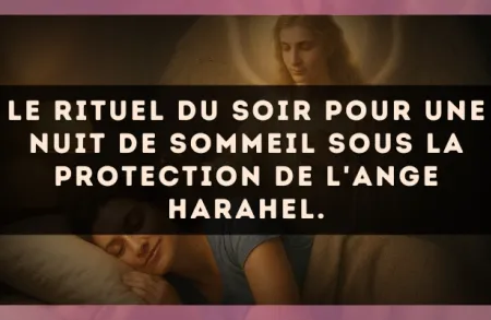 Le rituel du soir pour une nuit de sommeil sous la protection de l'Ange Harahel.