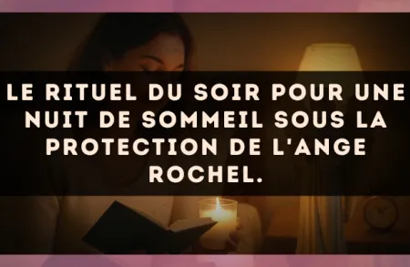 Le rituel du soir pour une nuit de sommeil sous la protection de l'Ange Rochel.