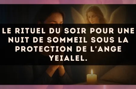 Le rituel du soir pour une nuit de sommeil sous la protection de l'Ange Yeialel.