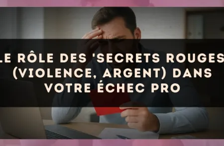Le rôle des 'secrets rouges' (violence, argent) dans votre échec pro