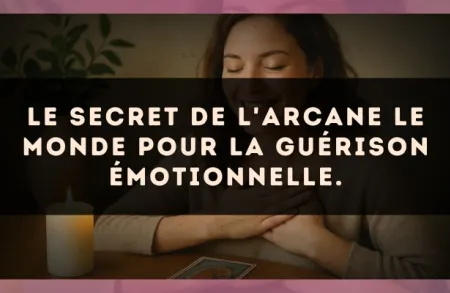 Le secret de l'arcane Le Monde pour la guérison émotionnelle.