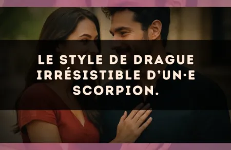 Le style de drague irrésistible d’un·e Scorpion.