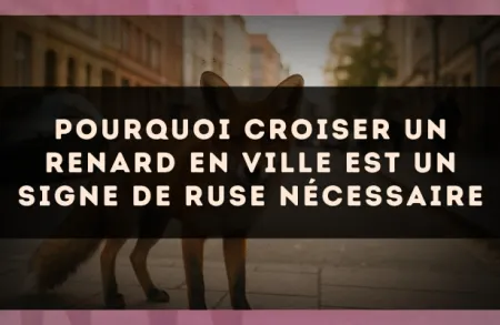 Pourquoi croiser un renard en ville est un signe de ruse nécessaire