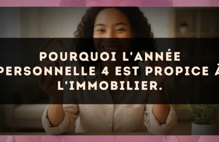 Pourquoi l'Année Personnelle 4 est propice à l'immobilier.