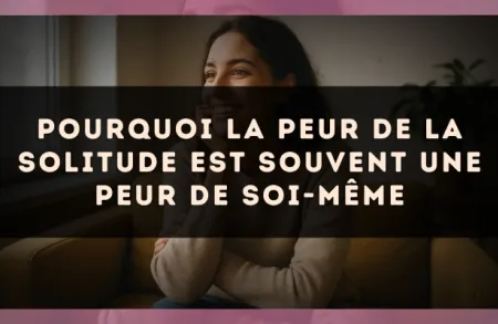 Pourquoi la peur de la solitude est souvent une peur de soi-même