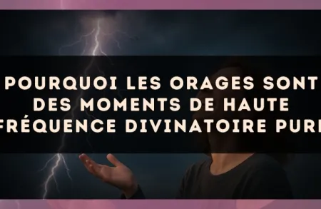 Pourquoi les orages sont des moments de haute fréquence divinatoire pure