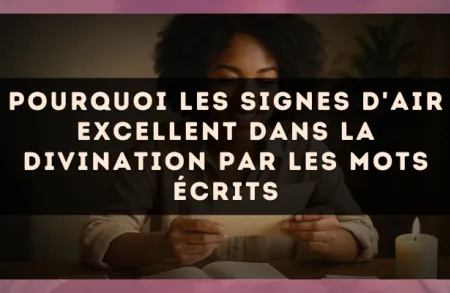 Pourquoi les signes d'Air excellent dans la divination par les mots écrits